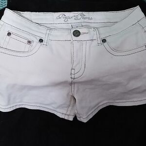 Women's Stylish Cream Jean Shorts